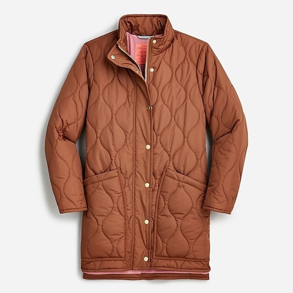 JCREW quilted Cocoon Puffer Coat size small